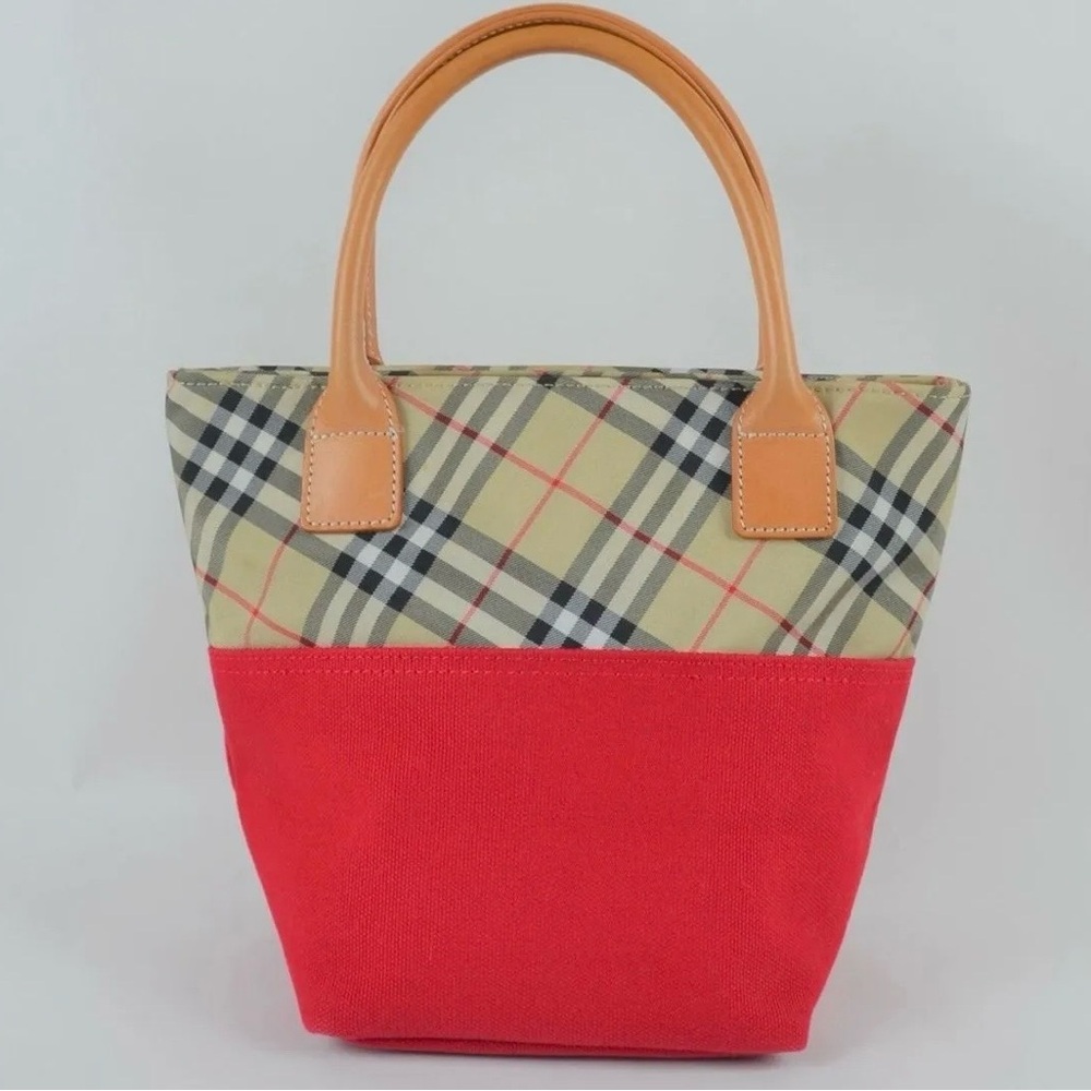 Burberry Red Canvas and Vintage Blue Label Japan - Picture 3 of 8